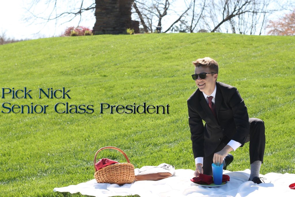 PickNick2k18's tweet photo. Nick Alliston is running for Senior Class President! #PickNick https://t.co/pI4UytCQPz