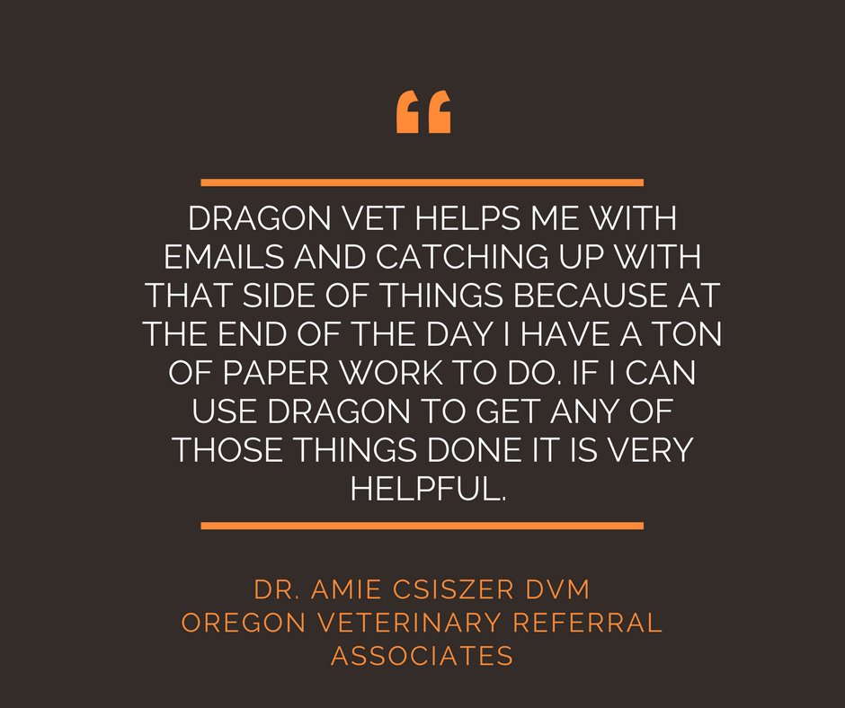 DragonVeterinar's tweet photo. #testimonialtuesday Dragon can be used for a lot more than just dictating charts. Doctors can use Dragon to help them send emails too. #dictation #voicetotext #software #dragonveterinary https://t.co/go4tf17alP