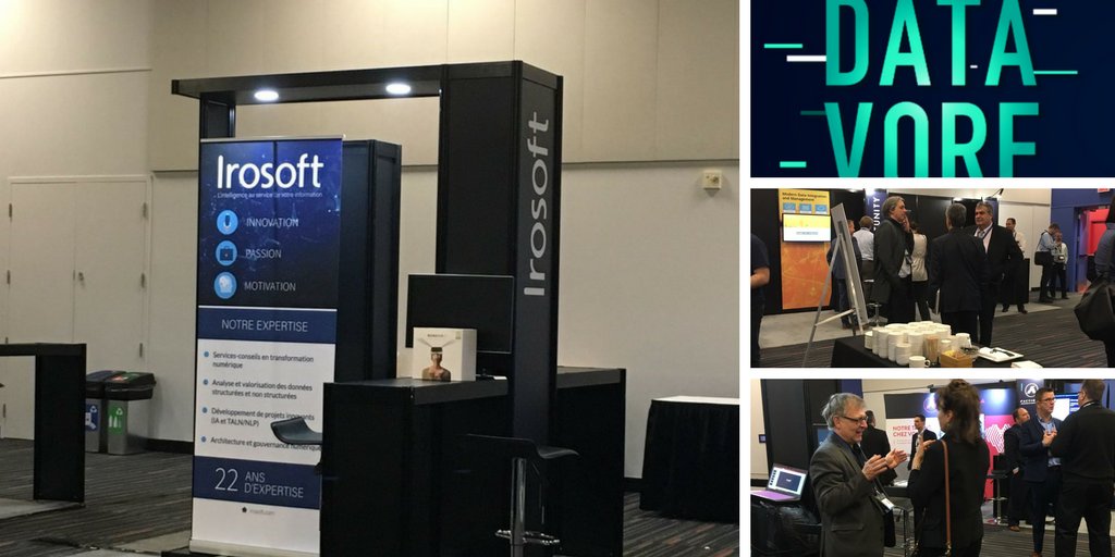 irosoft_com's tweet photo. @datavoremtl - nous y sommes!! Superbe événement organisé par @ActionTI #Datavore2018 #BI #AI  #bigdata https://t.co/MJR3teCaBM