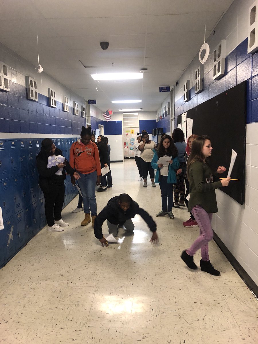 MrsPorter418's tweet photo. Figuring out unit rates using the velocity of zombies! My students loved being able to get out of their seats and do this! #TheChargerWay #TeamDCS #math&amp;science https://t.co/xLnmx5wH42
