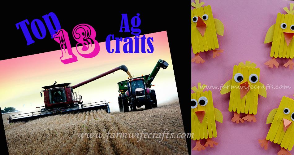This week is #NationalAgWeek! It's a week to recognize and celebrate the abundance provided by agriculture. <a href="/farmwifecrafts/">Sarah</a> has compiled her top 13 Ag crafts to educate kids in a fun way about the world of agriculture! #AgWeek #AgDay #INAgPromo - sot.ag/7rqdY