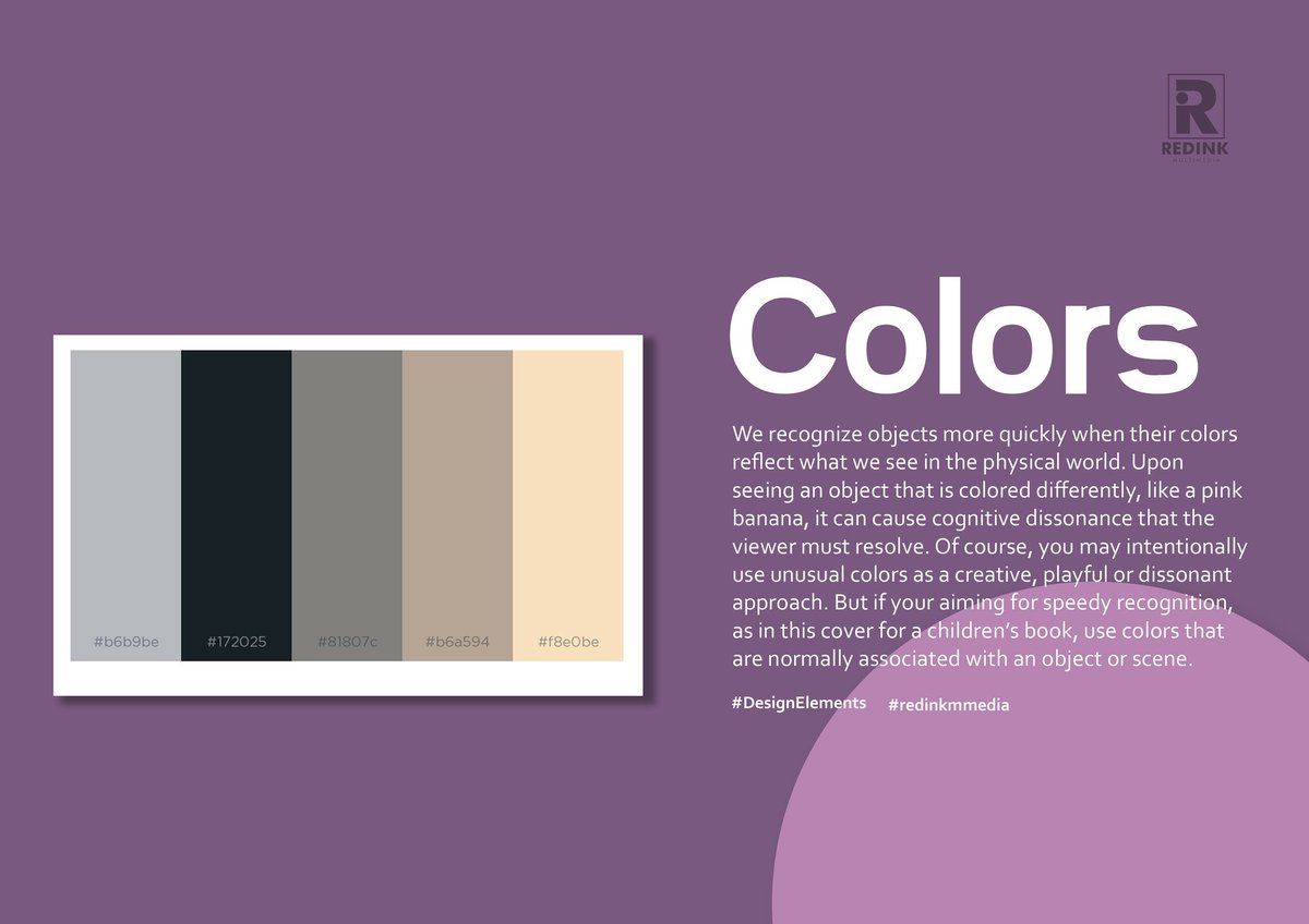 Redinkmmedia's tweet photo. We recognize objects more quickly when their colors reflect what we see in the physical world. Upon seeing an object that is colored differently, like a pink banana...
#designer  #designelements #creative #designagency #startup #graphicdesign https://t.co/aKHaUNGEqS