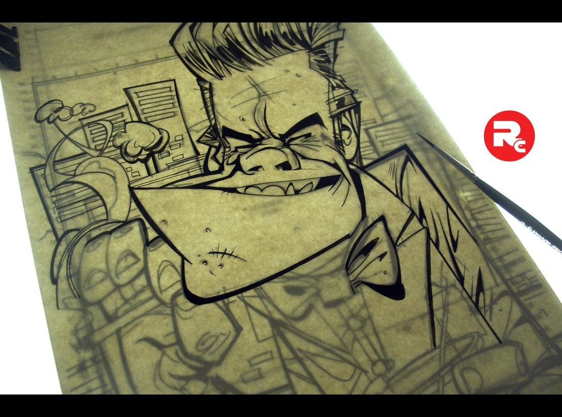 TheRustyCooker's tweet image. Progress shot of #davidjohansen as #busterpoindexter. #newyorkdolls #caricature# funny #cartoon #portrait #illustration #digital #penandink #mixedmedia