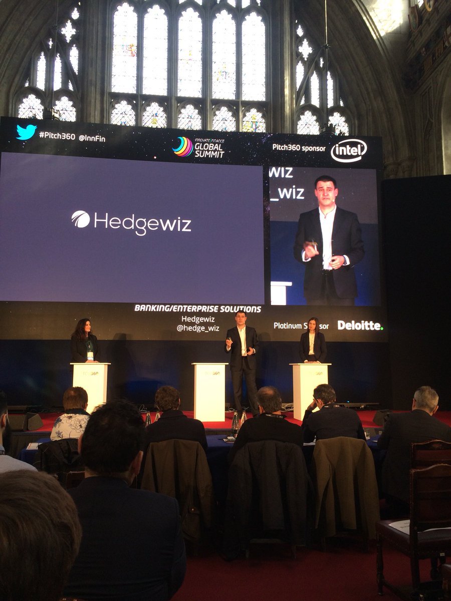 Taking the #Pitch360 stage <a href="/hedge_wiz/">HedgeWiz</a> pitching their solution in currency risk management!  #IFGS2018