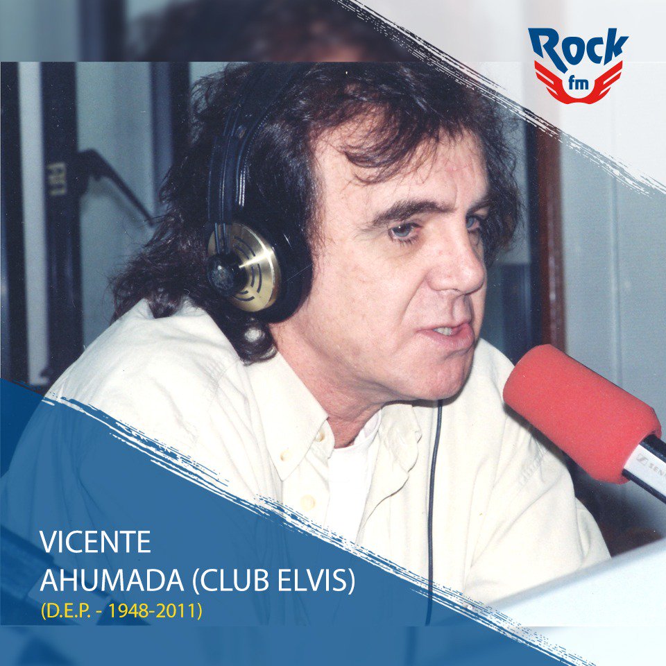 RockFM_ES's tweet photo. HOY se cumplen 7 años sin #VicenteAhumada✞, compañero de esta casa y director de #ClubElvis durante 16 años. #SiempreEnNuestraMemoria. #RockFMérides: https://t.co/Orn4vTn7Yj https://t.co/OdpDyhBztf