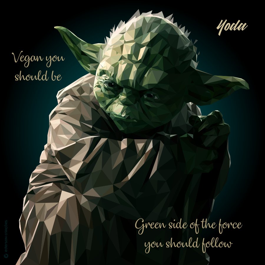 edersonvegano's tweet photo. #Lowpoly finalizado do #personagem #Yoda do filme #StarWars que vetorizei no #Coredraw. Nem tenho noção das CENTENAS de polígonos que criei na arte, mas foram muitas. Ótimo resultado! Encomendas: ederson.criacoes@gmail.com #taubate #artedigital #polyart #lowpolyart #geek #movie https://t.co/CbBB0M4Vbn