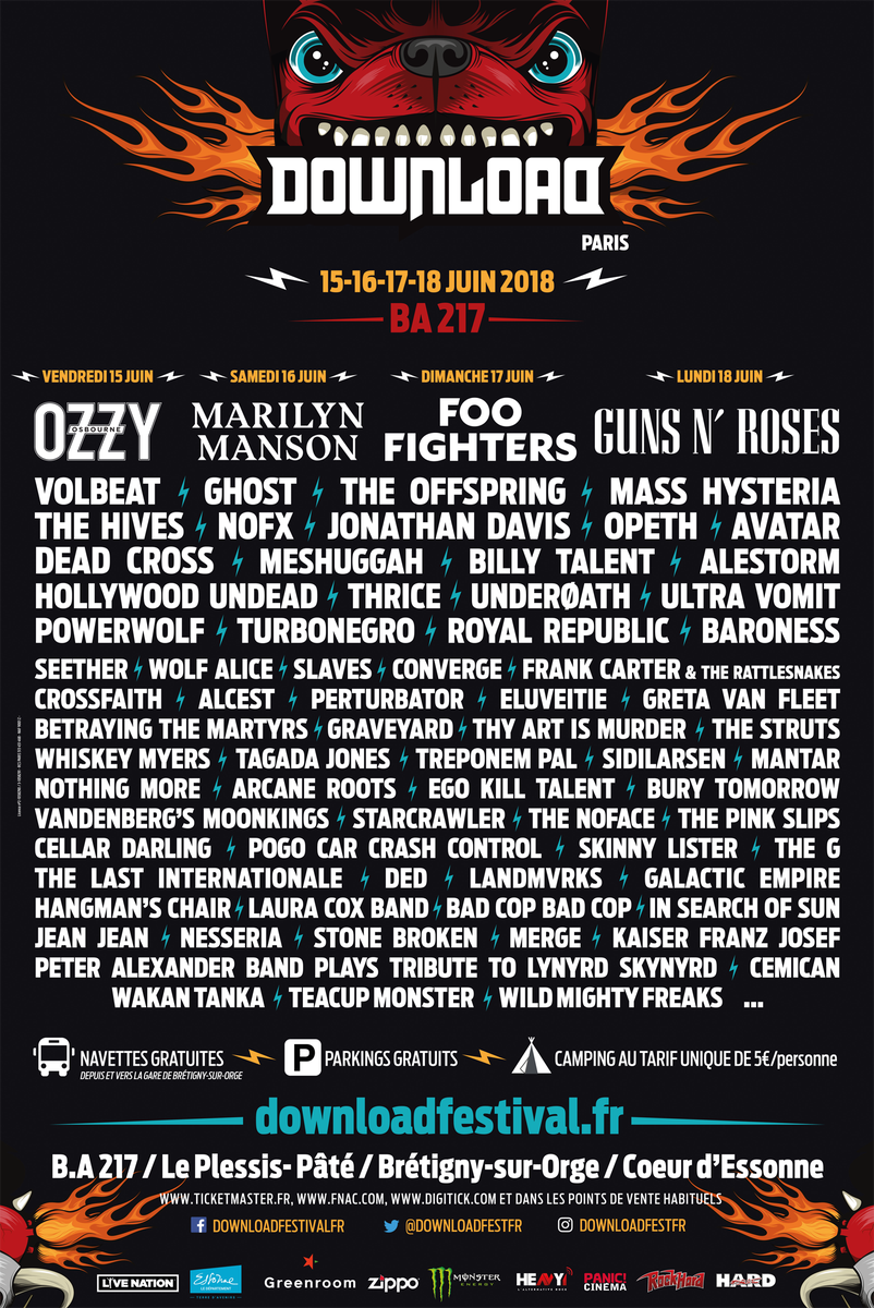 Du coup si vous voulez vraiment voir du Rock en scène cet été vous savez ce qu’il vous reste à faire downloadfestival.fr 🤘🎸🤘
#DownloadFr #DWLFR18 #BA217