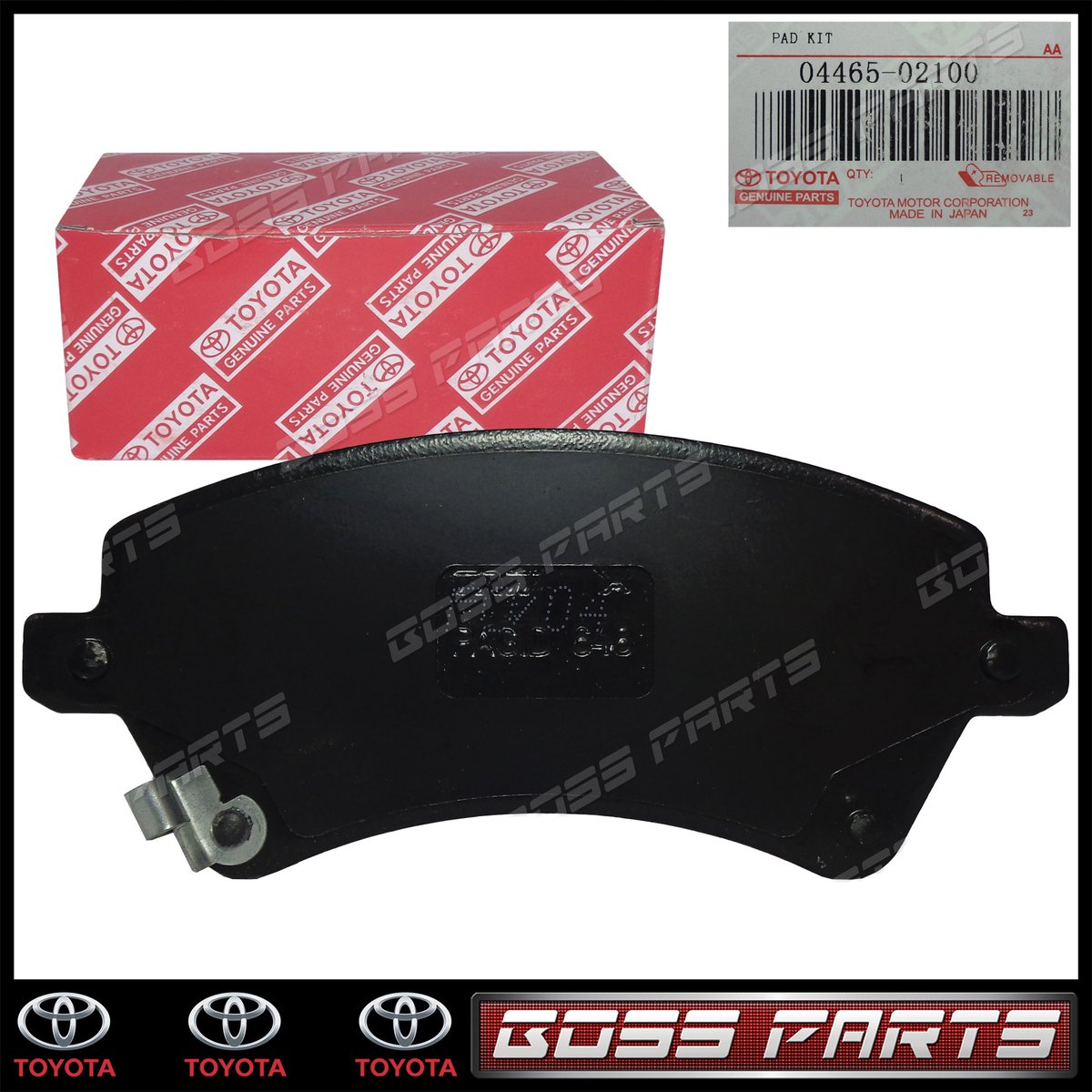 InvBossParts's tweet image. Pastillas Delanteras Corolla 2003 al 2008 New Sentation (7154)