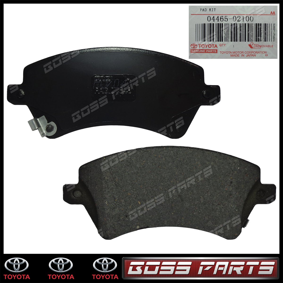 InvBossParts's tweet image. Pastillas Delanteras Corolla 2003 al 2008 New Sentation (7154)