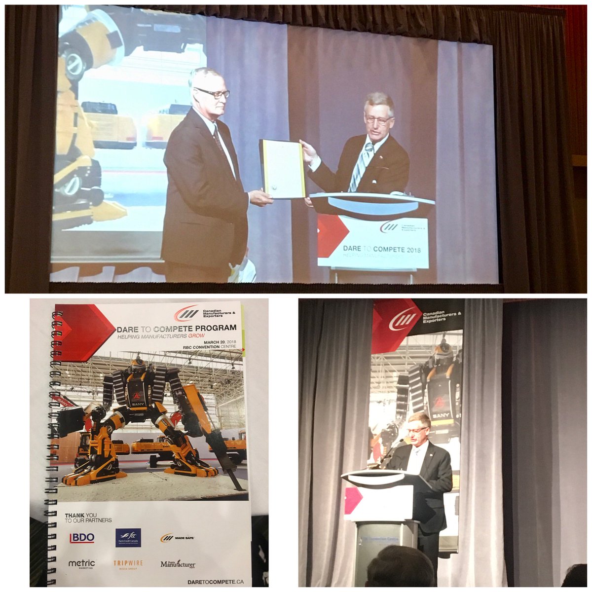 <a href="/Min_Pedersen/">Min Pedersen</a> committed to reducing red tape to help manufacturers and declares March 19-25 #Manitoba Manufacturing Week <a href="/CMEManitoba/">CME Manitoba</a> #D2C2018 this morning!