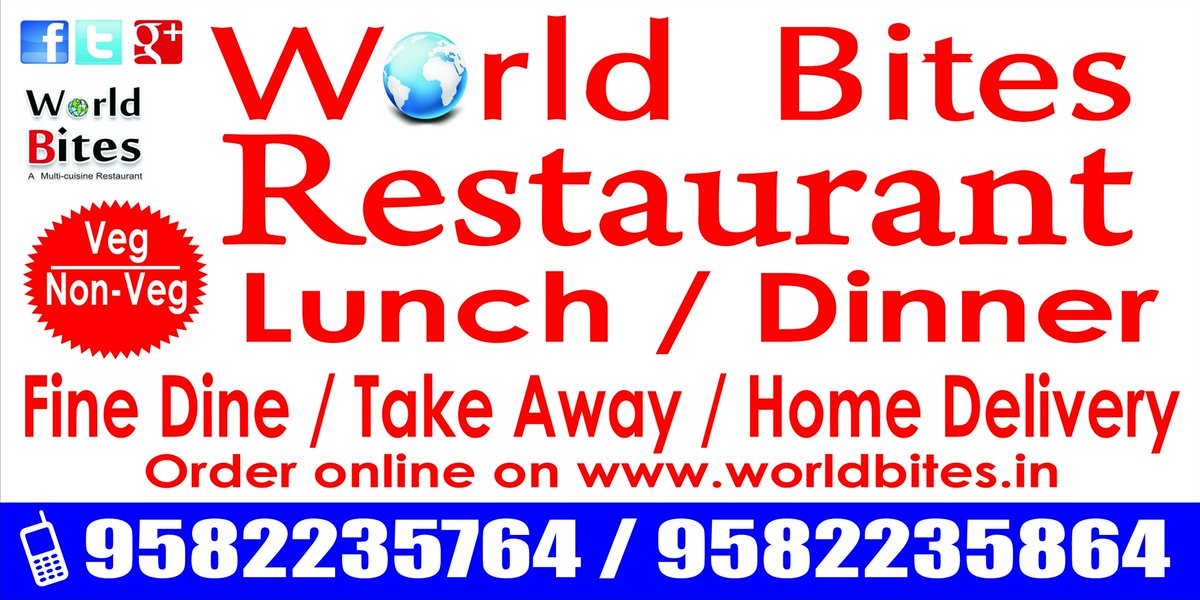 World_Bites's tweet photo. World Bites Restaurant Now at TOT Mall, Noida, Sec-62. https://t.co/W7XaMwIPdF