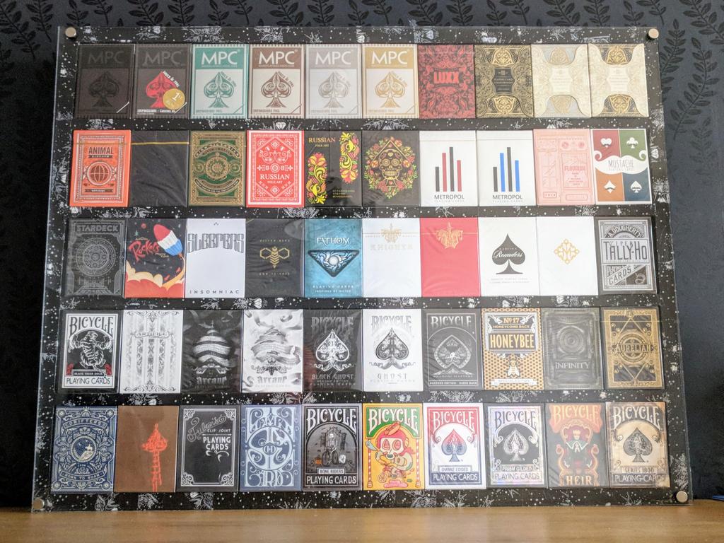 juweez's tweet photo. The lovely @l3rady built me this display case for my playing cards 😍. Now he needs to build me another because this is only half of them! https://t.co/ACg5PbmTN5