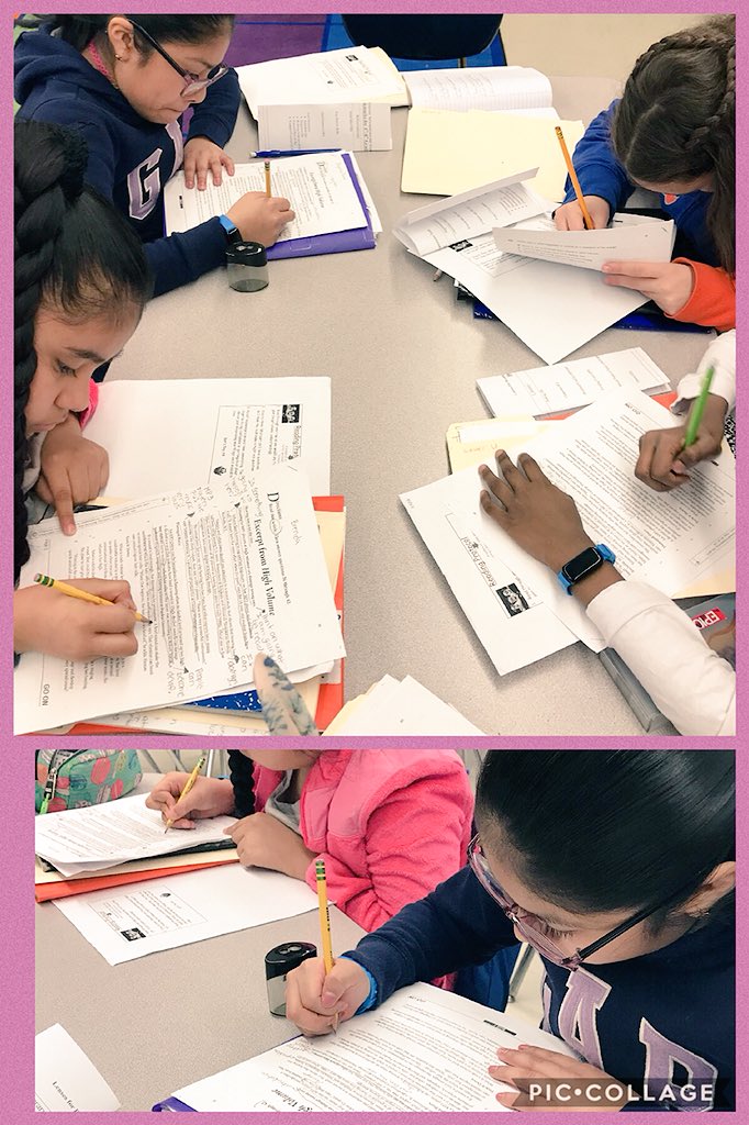 Deep in thought....Reading and Annotating! #ps76learns