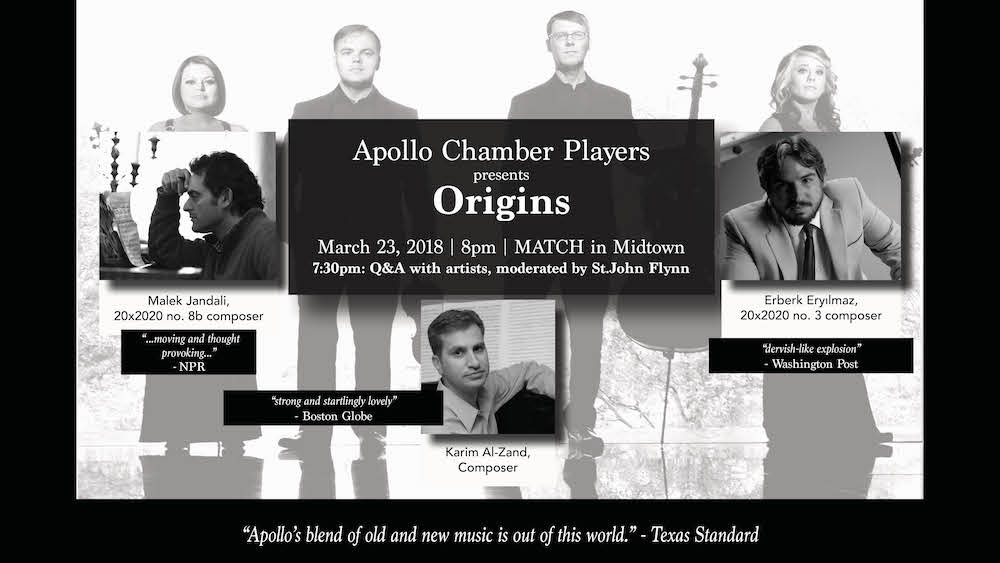 TurkishFestHTX's tweet image. Save the date for a special concert at MATCH: Origins.
ATA-Houston members can use code APOLLOORIGINS for discounted tickets.
ow.ly/Ux8H30j2ORE