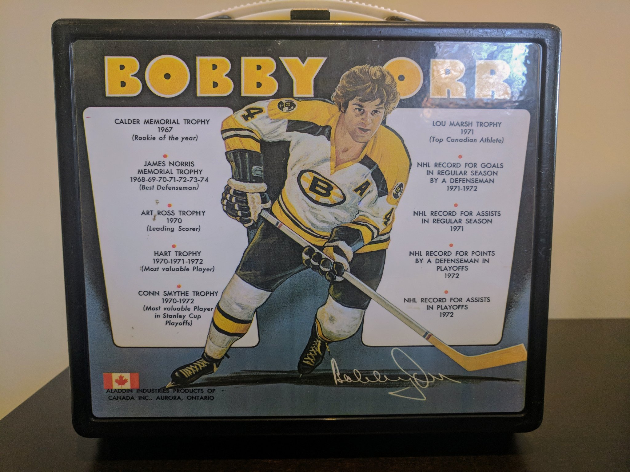 Happy 70th Birthday Bobby Orr. Still take your lunch box to the office every day. 