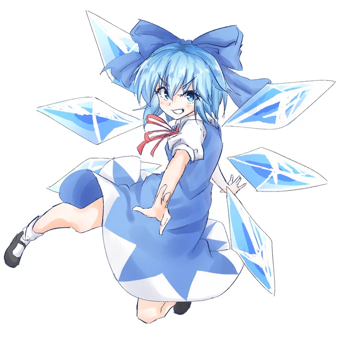 #深夜の真剣お絵描き60分一本勝負
チルノ 