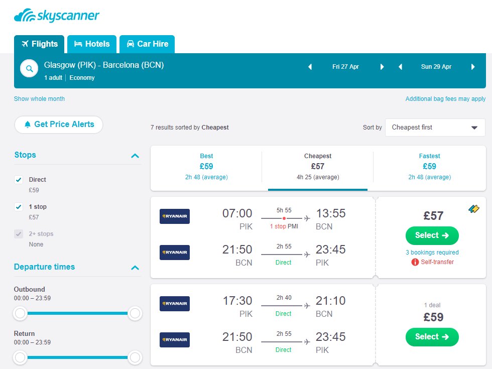 Skyscanner on Twitter "Perhaps you'd prefer to hop over to Barcelona