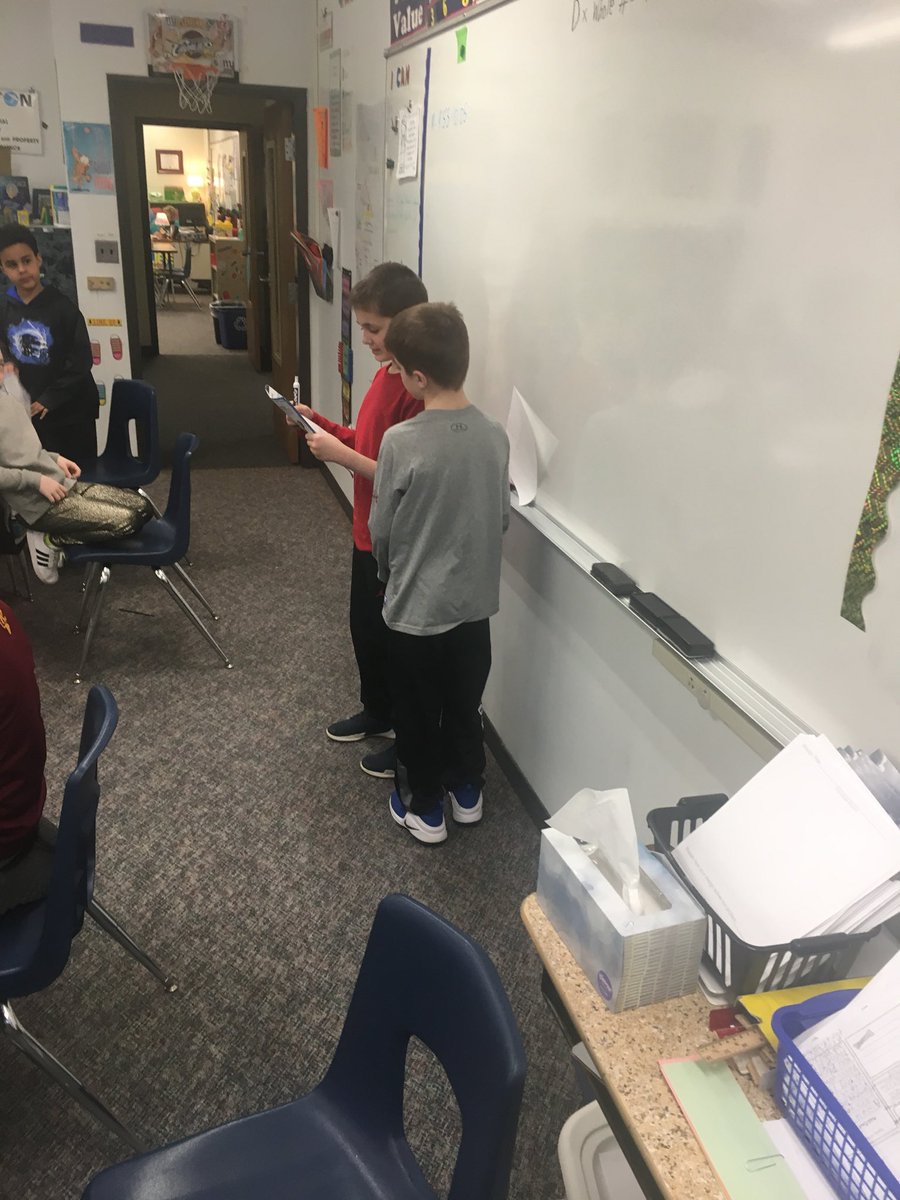 jakacki_ke's tweet photo. #8 Higher Order Thinking Jared and Ryan have mastered the answer!! 28 with two more inches needed!! #teachingclass https://t.co/O2l8wp80jk