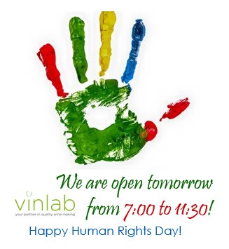 VinlabSA's tweet photo. We are open tomorrow from 7:00 to 11:30!  

Vinlab Couriers will not be picking up at all locations. Please phone us at 021 882 8866 for more information https://t.co/lH6zGAKALu