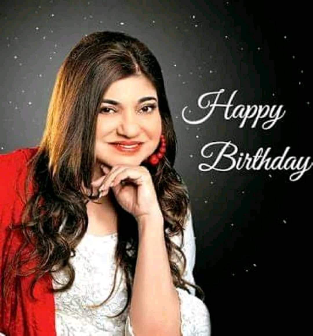 Today\s most melodious &very versatile Singer birthday Alka yagnik happy birthday mam 