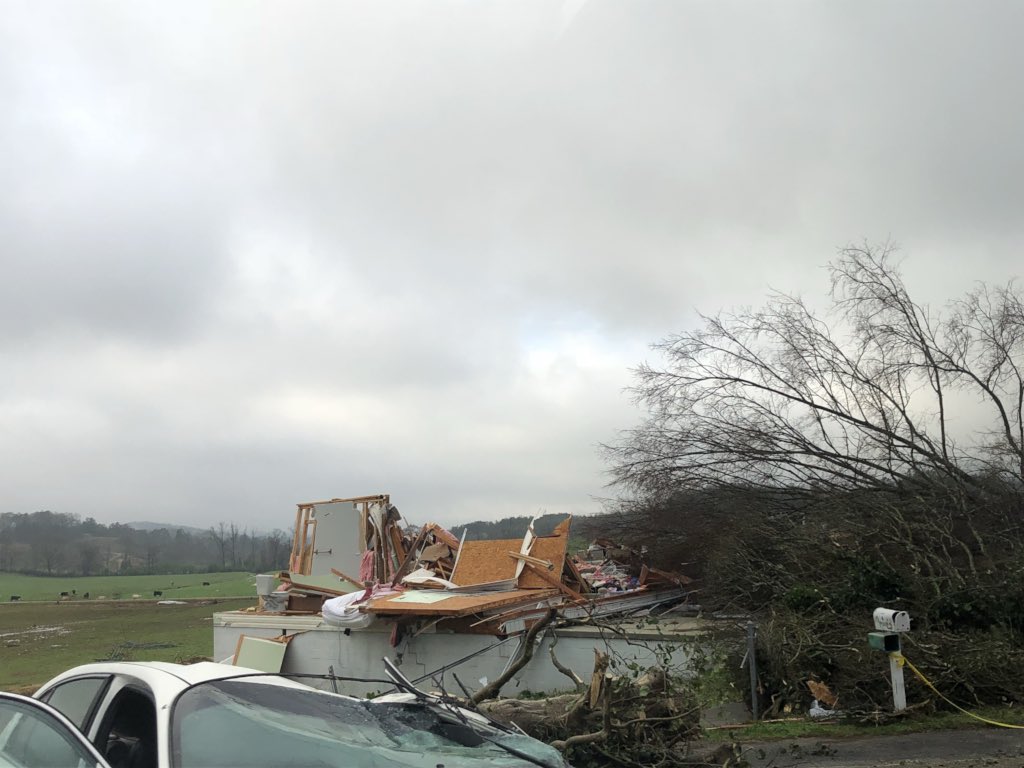 riley__johnson's tweet photo. Significant tornado damage in Nances Creek. Houses demolished and mobile homes picked up and flipped. Clear path of the tornado on the mountain. @spann @weswyattweather @CharlesDanielWx @jpdice_Fox6 @NWSBirmingham @MegTom_WX https://t.co/RvOUegFyqD