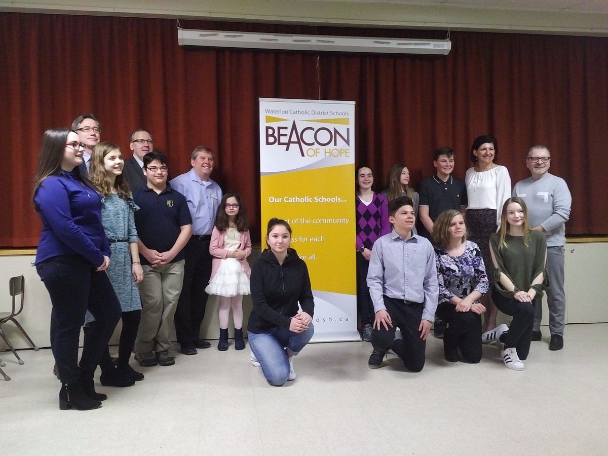 staugustinewcd's tweet photo. So Proud of Bria as she is recognized as our 2017-18 recipient of the Beacon of Hope. Bria shines brightly in our school community. #WCDSBSAwesome https://t.co/5B03jHDCIT