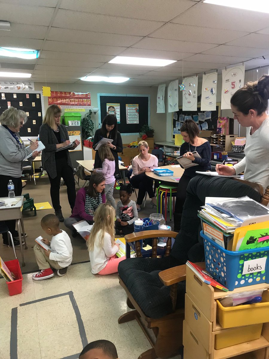 Manor K-teachers learning from each other in a professional learning lab-site.