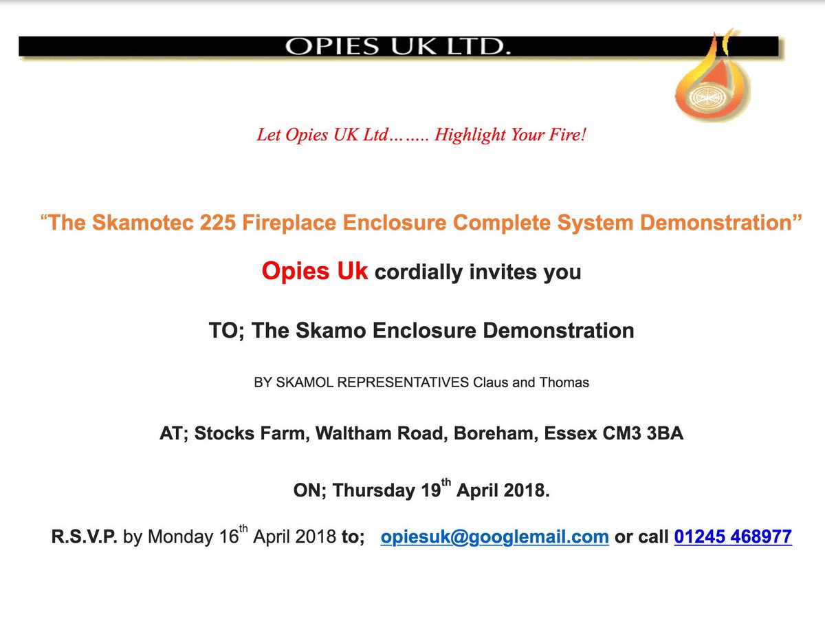 Opiesuk's tweet photo. For more information on our Skamo Enclosure Demonstration Day Thursday 19th April please call Harriet or Lee on 01245 468977 https://t.co/QNJ0LG5ArD