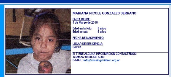Estamos buscando a Mariana Nicole Gonzales Serrano
#Graciasporprestarnostusojos 
gracias por compartir.