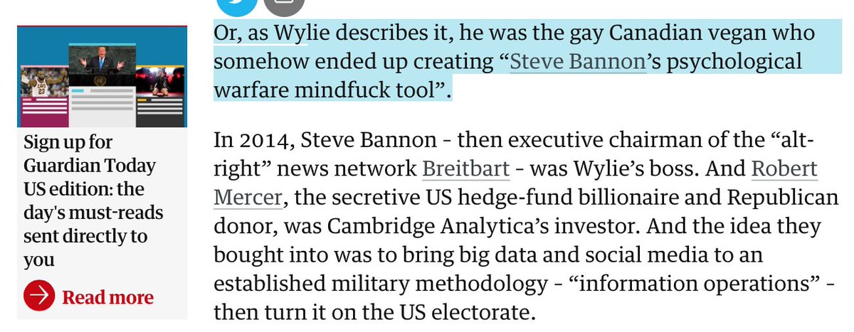 19. ...when the world learns what some of us already know, and have the digital trail to show. https://www.theguardian.com/news/2018/mar/17/data-war-whistleblower-christopher-wylie-faceook-nix-bannon-trump