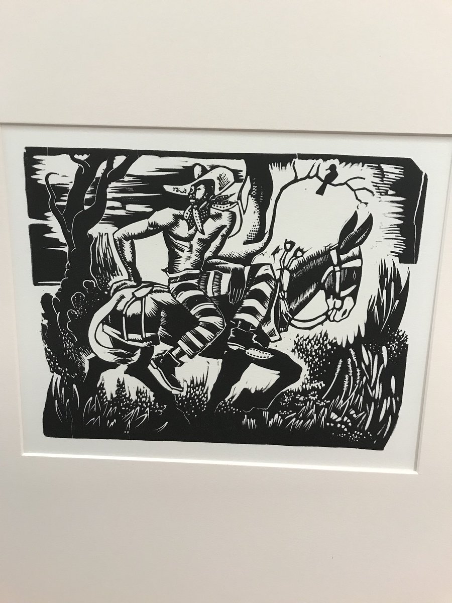 carlyler_unc's tweet photo. In Woodruff’s “Trusty on a Mule” there are a lot of different designs featured on the rider’s clothing. Do you think there is a significance to this or just the artist’s style? #ARTH287 https://t.co/6SY2cdmlpY