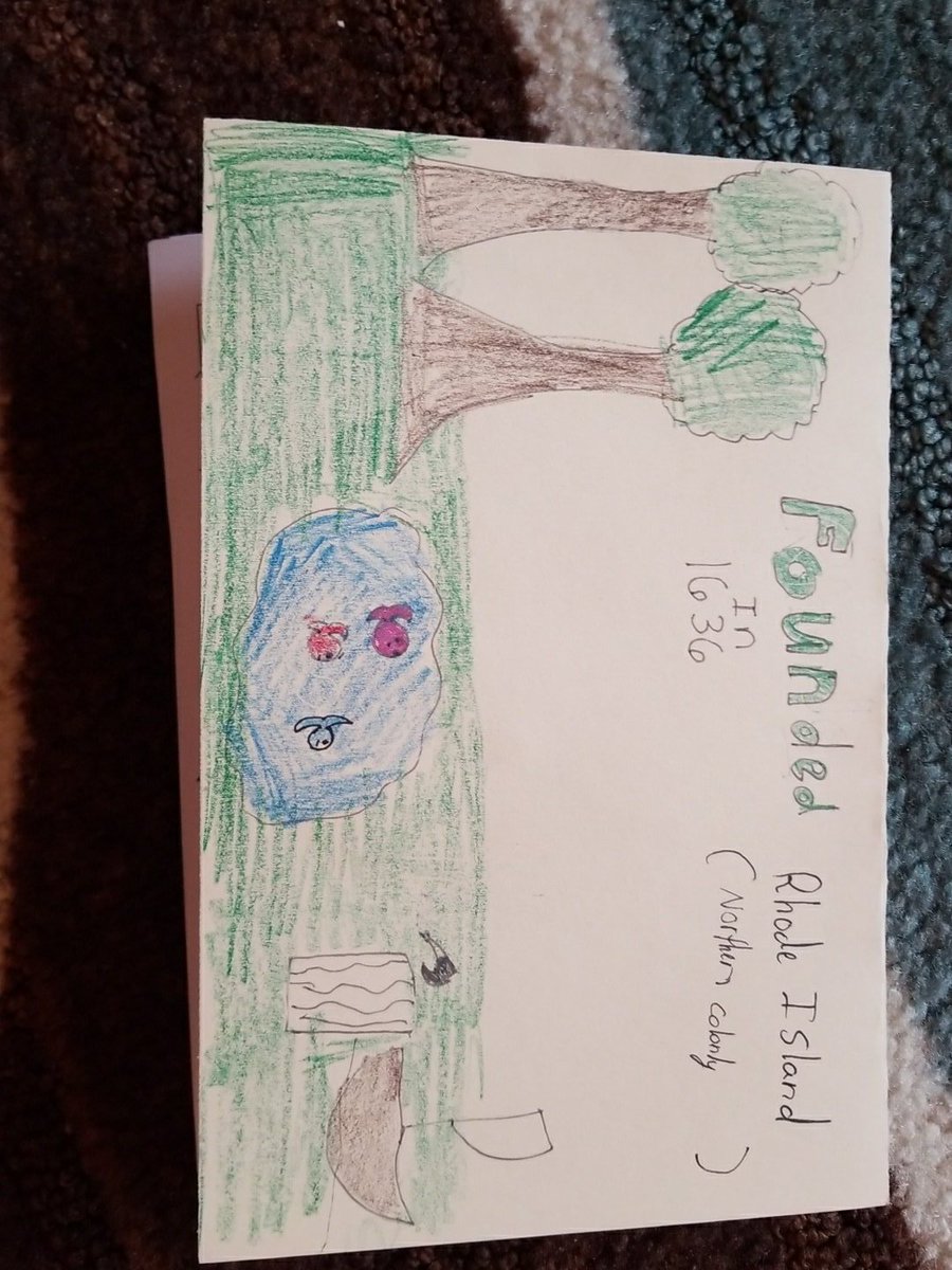 HNSonger's tweet photo. It's been so fun teaching 5th grade about the New England Colonies. Today they wrote cards as if they lived in the colonies and drew some awesome pictures too! On to the Middle Colonies tomorrow. @BelleKivalaGCC @MaryBuchananGCC https://t.co/KAJTKlrwzg