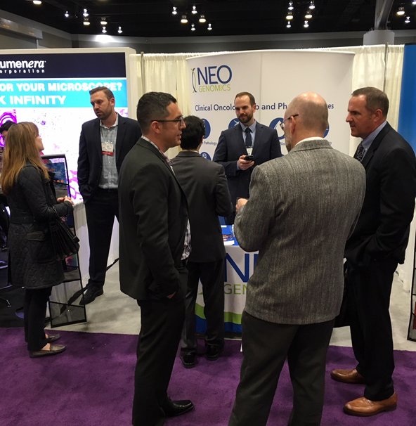NeoGenomics's tweet photo. Visit us at #USCAP! Learn about #NeoTYPE (our actionable molecular profiles), #liquidbiopsies, and more at booth 509! #USCAP2018 #pathology https://t.co/wq6kGd5pim
