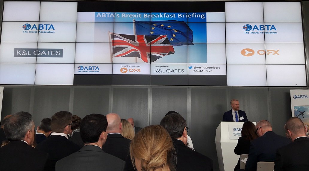 AnguishedHiker's tweet photo. At @KLGates for @ABTAMembers #Brexit Breakfast Briefing. Despite yesterday’s ‘in principle’ transition agreement there’s still a lot of uncertainty and potentially a kennel's worth of dogs' dinners ahead for the #travel industry. What could possibly go wrong? #ABTABrexit https://t.co/tCqq1a59sA