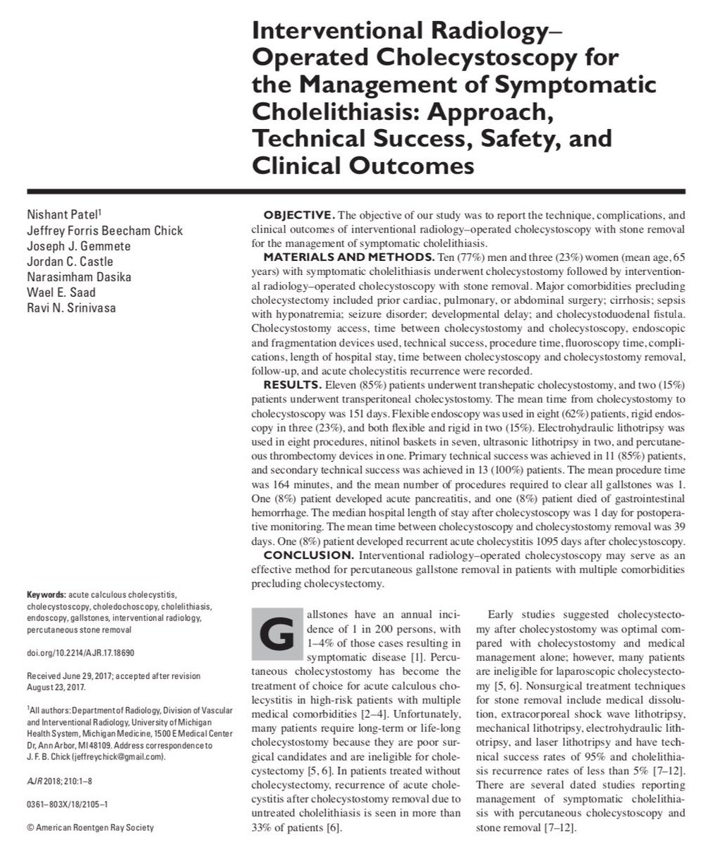 #OnFire🔥🔥 #StoneRemoval #StonesOut #Cholecystostomy #LiveTubeFree #FutureWakeForestIRAD @JBundyRad @medravi @AlexCVIR @AlexCVIR @MichiganVIR @CVIR_Journal @JVIRmedia @EJJohnsonMD @jhussainMD @IRadNAP @Drshiloh @IRadLab @Hage_Anthony @JMichaelBarraza @JMichaelBarraza