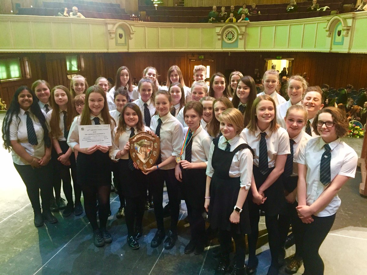 Winners!!!! Congratulations to our wonderful Junior Choir who have just been awarded the McRae Trophy after winning their class at the Ayrshire Music Festival #absolutestars #proudteachers 😁😁