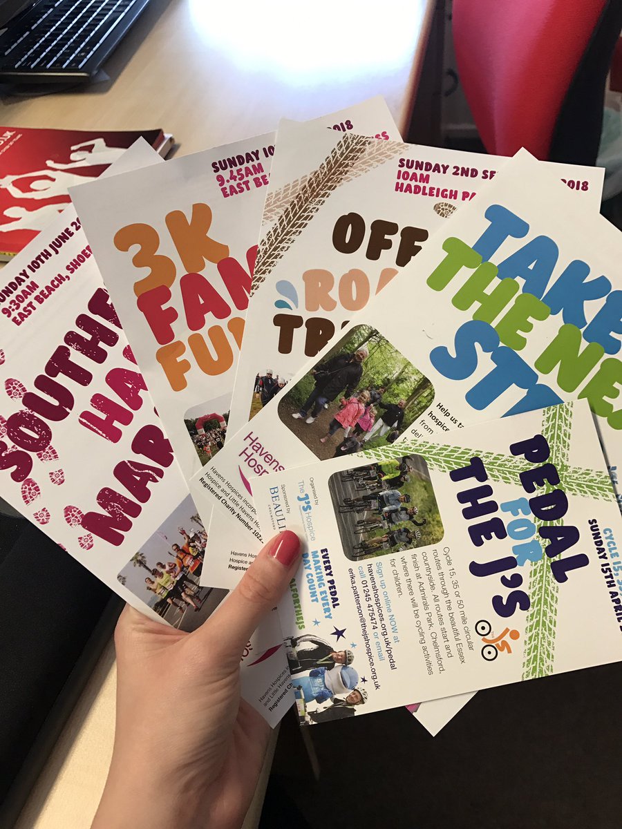 EventsCathryn's tweet photo. Look out for our upcoming @HavensHosEvents flyers in local businesses in #ThorpeBay and #Shoebury including #havenstohavenswalk #southendhalfmarathon #pedalforthejs #offroadtri ππ½ββοΈπΆπΌππ½π΄π½ββοΈπ
https://t.co/KPIX3TKwOo
