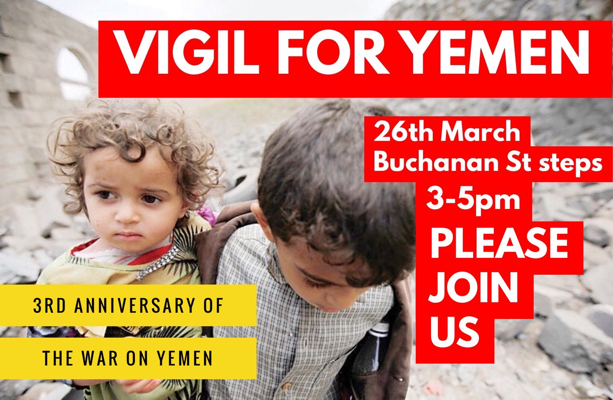 hazelglasgow's tweet photo. GLASGOW!  THIS IS FOR YOU!  PLEASE COME ALONG AND SUPPORT YEMEN https://t.co/JX14vWsxnU