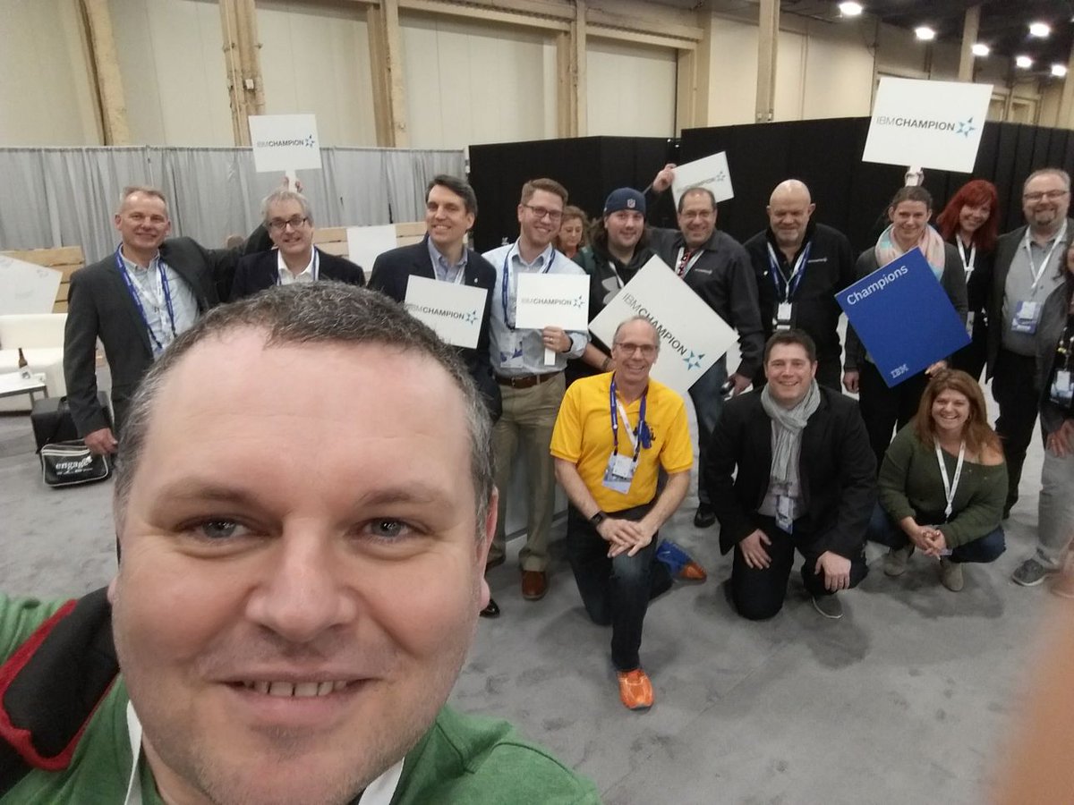 j0nnymac's tweet image. The #ibmchampions at #think2018