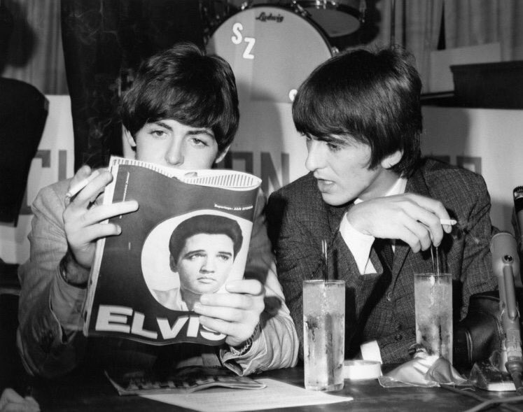 TweetsNowIn's tweet image. Raja Sen: The Beatles read about Elvis. Elvis reads about The Beatles.  #TweetsNow #TweetsNowIn #FilmyTweetsNow #TweetsNowFilms ift.tt/2IC109f