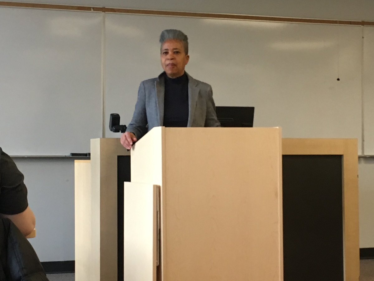 macewanbook's tweet photo. Students in this @macewanu creative writing class with @jakerback are being treated to an amazing conversation with Dionne Brand this morning. #CanLit #yegarts https://t.co/gBTg54nyZz