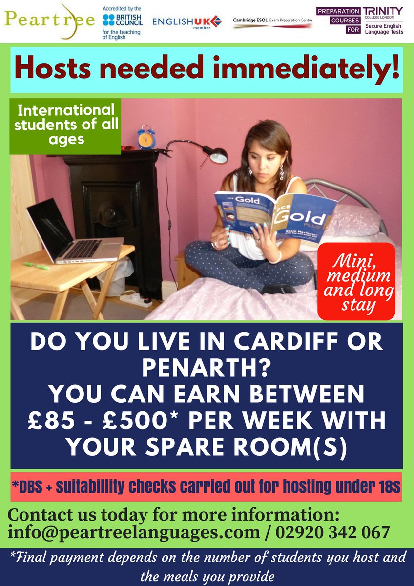 Host needed immediately! 
peartreelife.blogspot.co.uk/2018/02/are-yo… … …
#Cardiff #Penarth #homestay #HostInternationalStudents #HOSTING