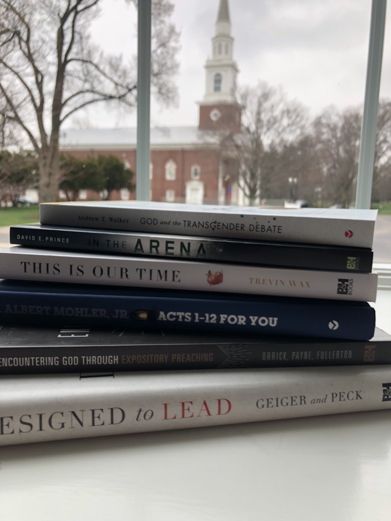 SBTSadmissions's tweet photo. Our #SweetSixteen is extra sweet this year! Includes books from @albertmohler @andrewtwalker @EricGeiger @TrevinWax and more! Follow and RT to win #SBTSMadness https://t.co/b1FEqDCgoK