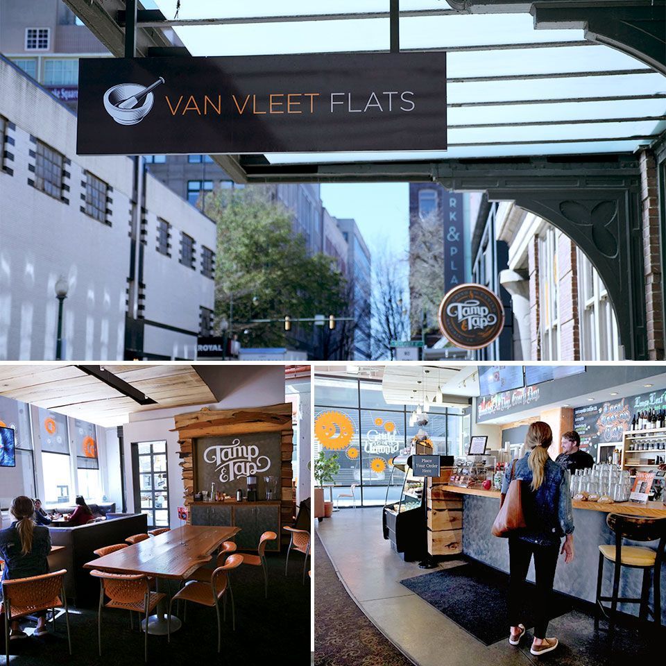 One of the best things about living at Van Vleet Flats is having <a href="/tampandtap/">Tamp & Tap</a> in your lobby. Because it’s a never a bad time for a delicious sandwich, nitro cold brew or a pint of local craft beer. #MeetYourMemphis