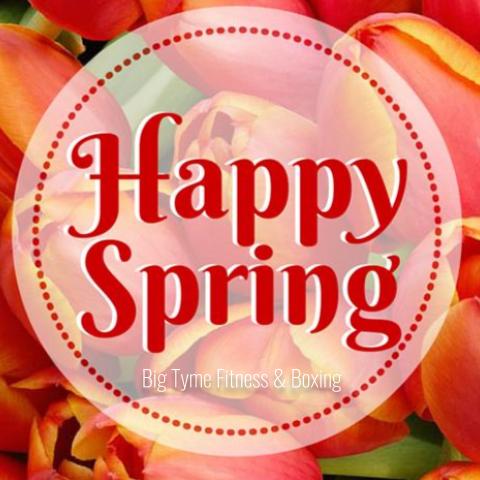 BigTymeBoxing's tweet photo. Happy Spring! Now is the time to join the best #boxing #fitness #gym in #Orangeville #BigTyme #Fitness #Spring #Workout https://t.co/gfenxVhn8J https://t.co/rVCAUoiqt4