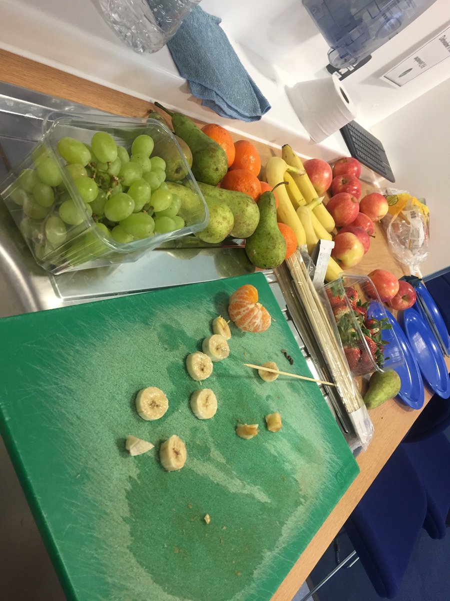 gyles__'s tweet photo. Got my fruit ready for my #Change4Life Fruit kebab session https://t.co/Ykv5BlSRje