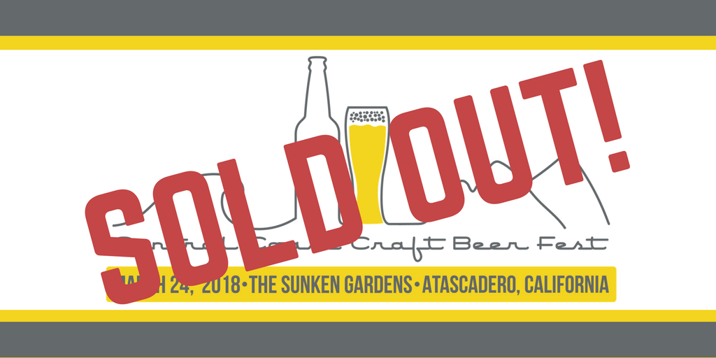 CCCraftBeerFest's tweet photo. We're SOLD OUT! We'll see everyone who got tickets on Saturday! VIP at Noon and General Admission at 1PM. More details to come. #CCCraftBeerFest #CCBeerWeek #CentralCoastBrewersGuild #CentralCoastBeerTrail #craftbeer #VisitAtascadero https://t.co/dlD1SqO7eJ