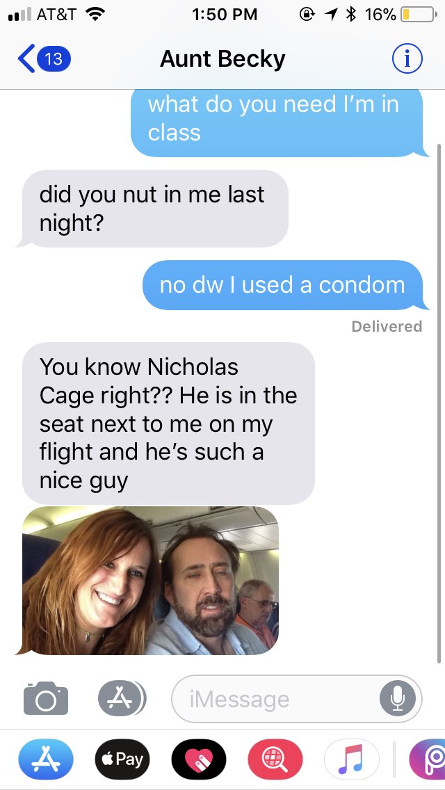 mjp_marcus's tweet photo. YOO MY AUNT MET NICHOLAS CAGE LMAO https://t.co/4sGElrjLyh