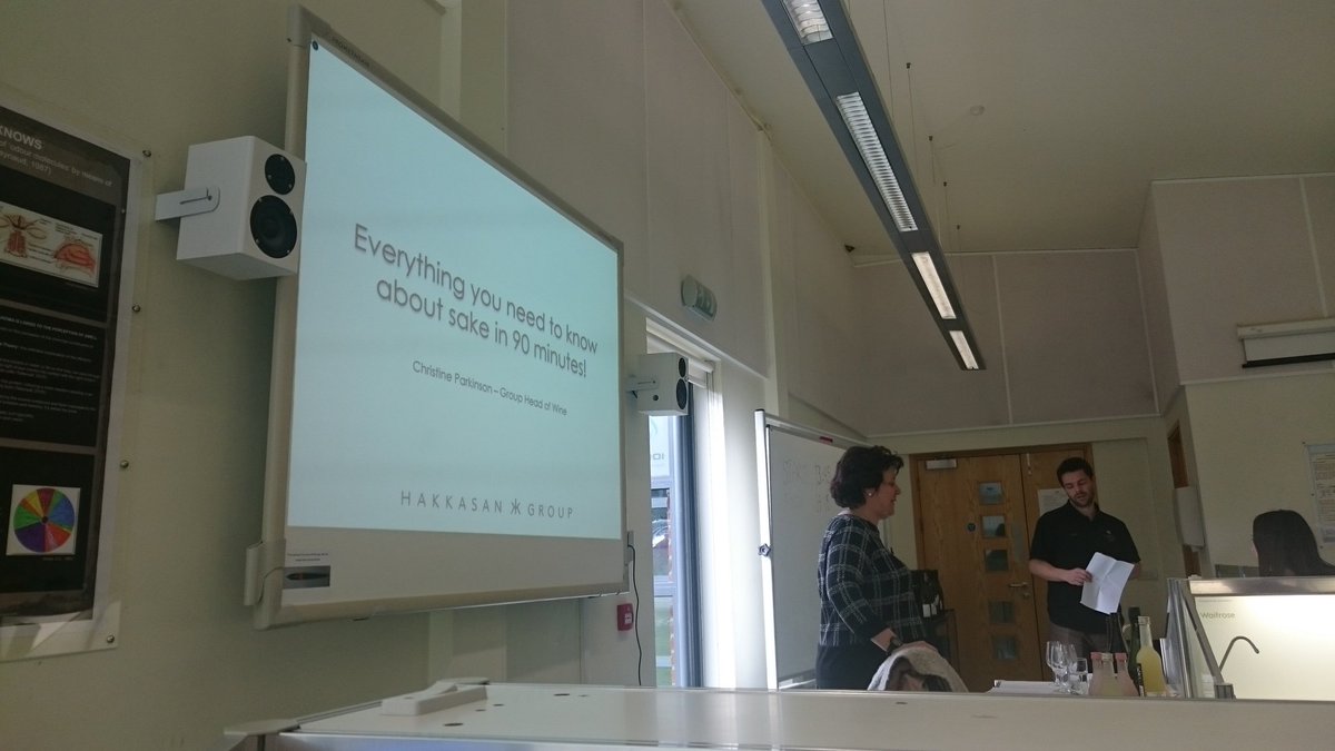 champodelux's tweet photo. Amazing learning about #Sake with @ChrisWineSake today @PlumptonCollege #Japan #SakeMasterClass @anthonyrosewine https://t.co/mF6iWPfNsl