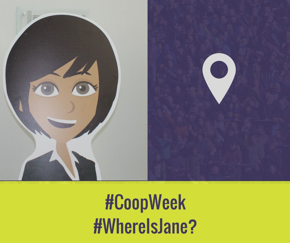 CCcareer_coop's tweet photo. Our very own, Virtual Career Mentor, Jane Career is hiding somewhere away from the Career Services and Co-operative Education office. Co-op Students, #WhereisJane?Find Jane and post a picture for #CoopWeek. https://t.co/NkiiKiZDxh